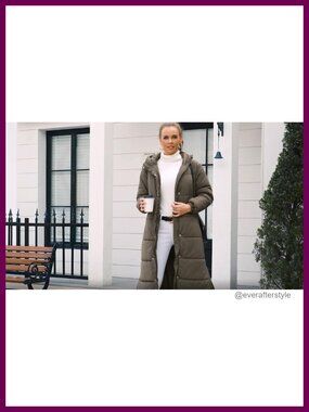 Jackets & Coats | Womens Long Quilted Puffer Coat Hooded Button Down ...